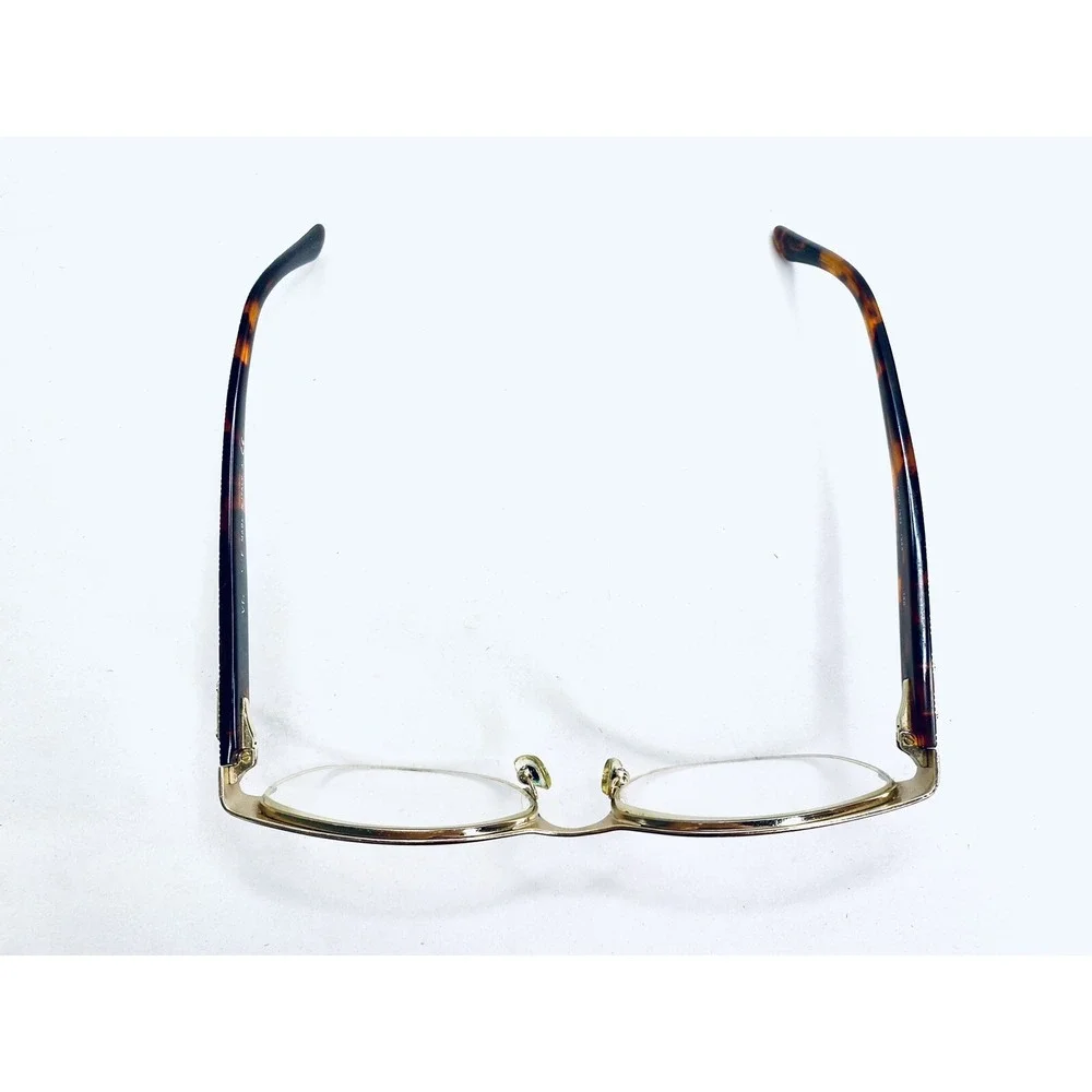 Versace Black Gold Metal Wayfarer Glasses Tortoise Temple MOD 1222 53 17 140